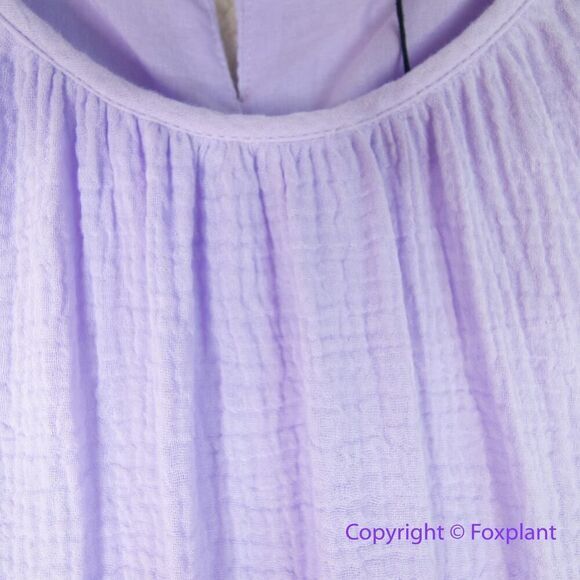 New! Calvin Klein Women's Gauze‎ Tiered Maxi Dress Purple, size XS - Picture 5 of 15
